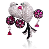 Mother's Day Ruby Brooch